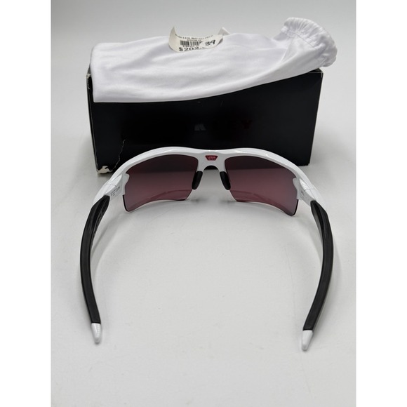 Oakley FLAK 2.0 XL SUNGLASSES OO9188-03 Polished White W/ PRIZM Field Lens - Picture 8 of 15